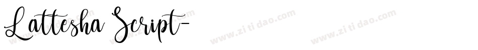 Lattesha Script字体转换